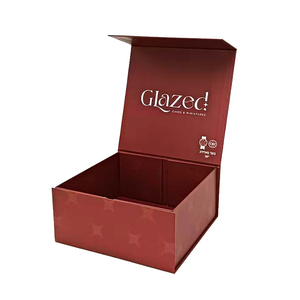 Premium Custom Logo Luxury Rigid Paper Cardboard <b>Black</b> Foldable Embossed Recycled Materials Empty Magnetic Closure <b>Gift</b> <b>Box</b> - Product Image 1
