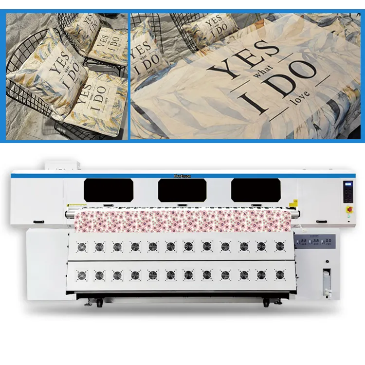 Hancolor 3.2 m süblimasyon yazıcı makinesi kumaş 3208 süblimasyon yazıcı yatak çarşafı nevresim