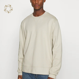 Felpa da uomo Set maglione in cotone organico di Terry francese da uomo sostenibile personalizzato Pullover all'ingrosso da uomo oversize - Product Image 3