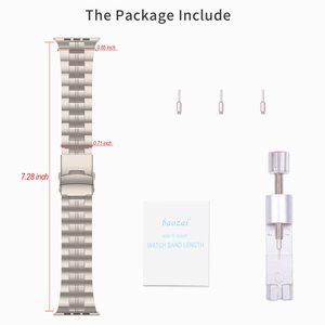 Cinturino in titanio per Apple <span class=keywords><strong>Watch</strong></span> Band 49mm 45mm 44mm <span class=keywords><strong>42mm</strong></span>, cinturino per orologio apple <span class=keywords><strong>Watch</strong></span> serie 1 2 3 <span class=keywords><strong>4</strong></span> 38 <span class=keywords><strong>42mm</strong></span> - Product Image 4