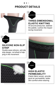 Les dernières orthèses de haute qualité sont vendues à chaud Genouillères de sport de type long avec un <span class=keywords><strong>exercice</strong></span> à haute élasticité pour apaiser - Product Image 5