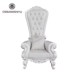 Fauteuil Trône Royal à Dossier Haut, Classique en Bois Doré, Vente en Gros à Prix Abordable - Product Image 2