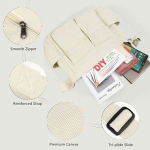 Canvas Tote Bag Wholesale <b>Large</b> Capacity Color Fashionable Shoulder Bag Shopping Handbag for Women Daily Use - Product Image 2