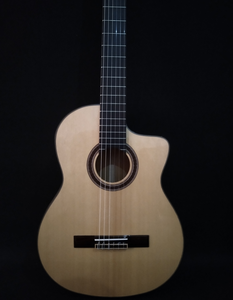 <span class=keywords><strong>Guitare</strong></span> classique en épicéa massif de style K-300C Geake <span class=keywords><strong>Flamenco</strong></span> 39 pouces 4/4 - Product Image 4
