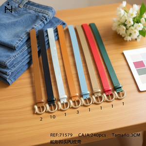 Cinturón de PU con hebilla en forma de serpiente Z de 3 cm, cinturones de moda para mujer para vestidos y jeans. - Product Image 3