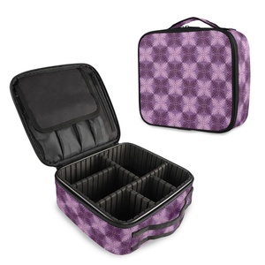 Hawaii Ulu Relavel Portable <b>Make</b> <b>up</b> Brush Storage Bag Professional Artist Cosmetics Organizer Handheld Travel <b>Case</b> with Divider - Product Image 1