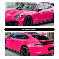 Film de covering automobile Premium PET Liner Beetroot Purple, effet métallique liquide Deep Purple, sans effet peau d'orange, pour le style automobile, fournisseur professionnel