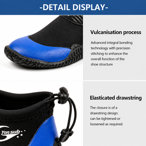 Zapatos Anfibios de Neopreno, Botas Acuáticas para Buceo, Calcetines para <span class=keywords><strong>Aletas</strong></span> de Buceo Libre, Reforzados, de Secado Rápido, para Buceo en Arrecifes, Kayak en Aguas Profundas - Product Image 5