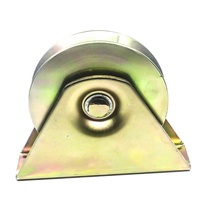 Roue de porte de cour ou de portail d'usine, rouleau en fer à rainures en U, V, Y, durable et antirouille, 2 mm, OEM