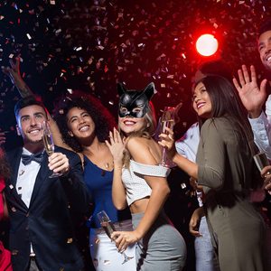 Vui vẻ hiệu suất đạo cụ Bunny Headgear mới Halloween Catwoman nửa mặt <span class=keywords><strong>Latex</strong></span> mặt nạ Nguồn cung cấp bên - Product Image 4