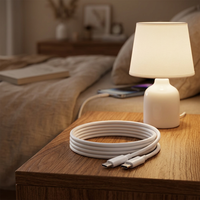 Câble de charge double Type-C 240W, câble de transfert de données à charge rapide compatible avec les ordinateurs portables, les tablettes et les téléphones