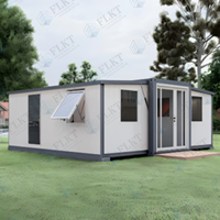 Maison conteneur de luxe extensible FLKT de 20 pieds, maison modulaire préfabriquée, mini-maison à 2 chambres, maison préfabriquée pliable portable pour les États-Unis