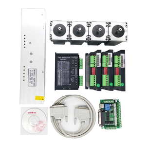 Bộ 4 Cái <span class=keywords><strong>Cnc</strong></span> <span class=keywords><strong>Nema</strong></span> <span class=keywords><strong>23</strong></span> Trình Điều Khiển JSS DM556D Và Động Cơ Bước 425oz-in - Product Image 1