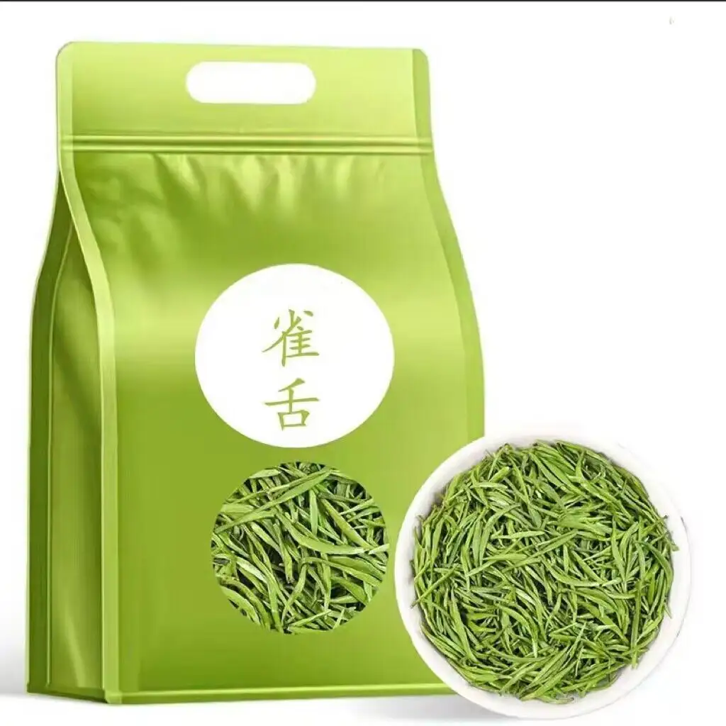 New Harvest High Quality Mingqian Sichuan green tea Zhu ye qing healthy slimming loose tea bamboo leaves bird green