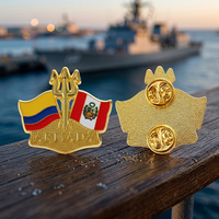 Épingles de revers personnalisées plaquées or 3D, badges émaillés personnalisés, gaufrage de logo de drapeau, lettres, épingles émaillées sur mesure