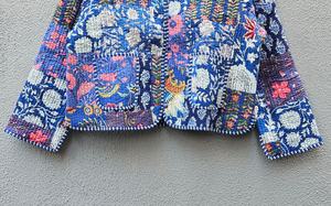 Multi-Colour <b>Patchwork</b> <b>Jacket</b> Cotton Quilted <b>Jacket</b> Reversible Floral <b>Jacket</b>, Vintage Handmade for Women winter coat - Product Image 3