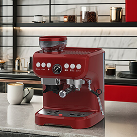 Cafetera Espresso Automática Comercial de 15 Bares, Cafetera Doble para Cappuccino con Espuma - Product Image 6