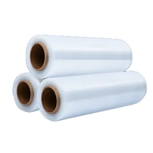 Cheapest Factory Price LLDPE Packing Shrink Wrap Plastic Wrapping Film Black Stretch Film PE Agriculture Promotion Transparent