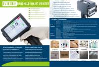 Imprimante thermique à jet d'encre portable, machine de codage pour carton, métal, plastique, cuir, tube flexible, tube à œufs
