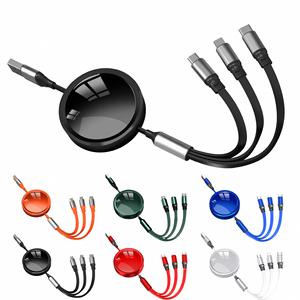 Cheap 3 in 1 Mobile Phone Power <b>Cable</b> Custom <b>USB</b> Data <b>Cable</b> With Logo Type C Phone Fast Charging <b>USB</b> Type C Android Date <b>Cable</b> - Product Image 3