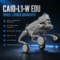 Robot Quadrupède Électronique, Jouet Intelligent pour Chien avec Reconnaissance Visuelle, Compagnon Intelligent, Pompe à Engrenages LiDAR+Realsense 360, Moteur 43.2V