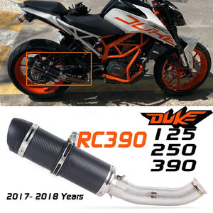 Sistema de <span class=keywords><strong>Escape</strong></span> Completo para Motocicleta Slip-on 250 RC <span class=keywords><strong>390</strong></span> RC390, Silenciador con Tubo de Enlace Medio para <span class=keywords><strong>DUKE</strong></span> 200 - Product Image 2