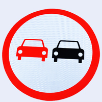 Panneaux de signalisation routière réfléchissants pour passage piétonnier, personnalisables en couleur et en taille, pour la sécurité routière