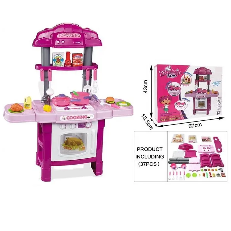 En çok satan çocuklar mutlu büyük kızlar için mutfak oyuncaklar çocuk rolü oyna pretend pişirme seti ve sebze aksesuarları sofra