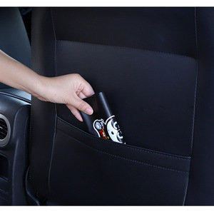 Car <b>umbrella</b> storage bag, <b>foldable</b> rear seat leather <b>umbrella</b> organizer, car storage bag. - Product Image 5