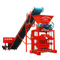 Machine semi-automatique QTJ4-35B2 pour la fabrication de blocs et de briques en béton, machine à fabriquer des pavés