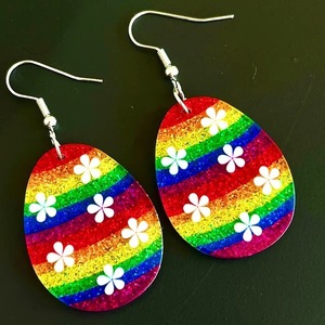 Orecchini di coniglio colorati ragazza orecchini acrilici donna vacanza acrilico orecchini di Pasqua gioielli nuovi oggetti 2024 orecchini - Product Image 6