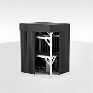 LBTEK SCW4012-HPR Cortina de Protección contra la Luz, Plataforma Óptica, Cámara Oscura, Marco para Instrumentos, Perfil de Aluminio, Recinto de Laboratorio - Product Image 4