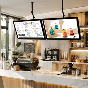 Écran de menu numérique suspendu mural, écran LCD suspendu pour café, restauration rapide - Product Image 2