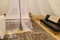 Tente yourte en toile 4 saisons avec cheminée, tentes de glamping de luxe imperméables pour le camping en famille, la chasse en plein air, les fêtes
