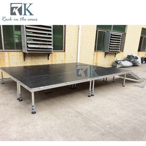 Scène de chargement robuste, plateforme antidérapante à quatre pieds pour les concerts - Product Image 3