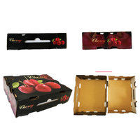 Custom 1Kg Papier Cadeau Fruit Verpakking Dozen Voor Kersen Verpakking Doos Verpakking