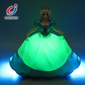 Vendita calda lovely rotary angel girl dancing lighting candy doll models - Product Image 5