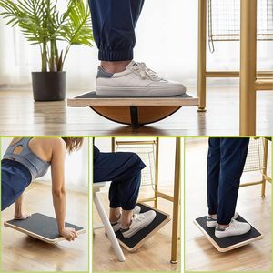 Premium professionale in legno Balance Board legno in piedi accessorio da scrivania per esercizio funzione corpo Anti-bilanciere - Product Image 3