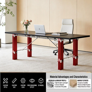 <span class=keywords><strong>Escritorio</strong></span> de <span class=keywords><strong>Oficina</strong></span> Bauhaus, <span class=keywords><strong>Diseño</strong></span> Minimalista, Tablero de Abedul Marino, Mesa Larga, Banco de Trabajo, <span class=keywords><strong>Escritorio</strong></span> para Computadora con Eje Óptico, Uso Comercial - Product Image 1