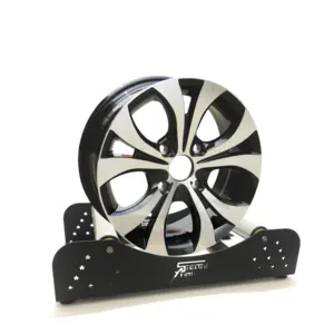 Customized Rolling Wheel Stand Car Rims and Wheels Display Stand Iron Detailing Rack Tire Holder