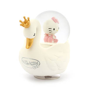 Globo de Agua Musical/Globo de Nieve de Resina Pintado a Mano con Diseño de Hello Kitty y el Lago de los Cisnes - Product Image 2