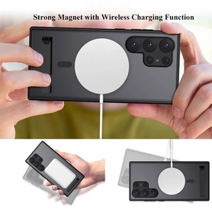 Funda magnética para teléfono con soporte para <span class=keywords><strong>Samsung</strong></span> Galaxy S24 S23 S2 Plus, funda ultra translúcida, productos de tendencia, novedad de 2024 - Product Image 6
