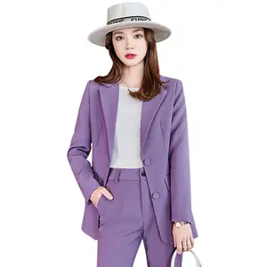 Spring/Summer Thin Small Suit Fashionable and Fashionable Women's High Waist Slim Suit Two Piece Business Dress