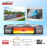 Impresora UV Híbrida de 2.5m TechJET 2500 VersaUV, Impresora Automática de Cama Plana y Rollo a Rollo para Tarjetas y Papel
