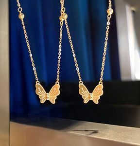 Collier en or 18 carats Xinfly Cute avec pendentif papillon - Product Image 5