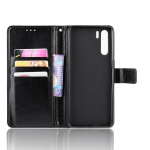 Sang Trọng Wallet Crazy Horse PU Da Lật Trường Hợp Bìa Cho OPPO A91/OPPO F15 - Product Image 2
