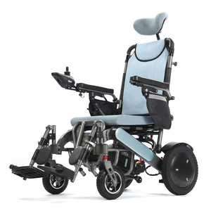 Silla de Ruedas Eléctrica Plegable Ligera de Aleación de Aluminio para Personas Mayores Discapacitadas con Batería de 13A, Silla de Ruedas Portátil - Product Image 1
