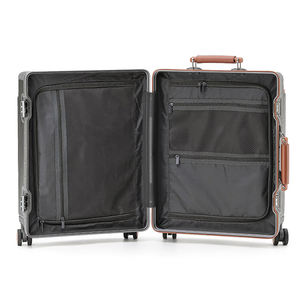 <span class=keywords><strong>Valise</strong></span> d'affaires unisexe sur mesure avec cadre en aluminium et poignée télescopique à 360° °   <span class=keywords><strong>Valise</strong></span> à roulettes avec porte-gobelet en polycarbonate rigide - Product Image 3