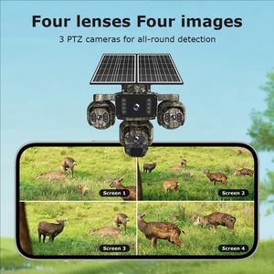 Cámara de Seguridad Solar AOV Camuflaje de 4 Lentes con Pantalla Dividida en 4, Cámara de Monitoreo Inteligente de 20MP con Control por Aplicación <span class=keywords><strong>OKAM</strong></span> PRO para Exteriores - Product Image 3