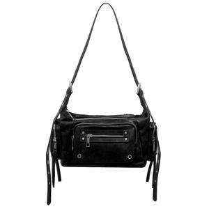 Nouveau sac <span class=keywords><strong>pour</strong></span> <span class=keywords><strong>femme</strong></span> de style <span class=keywords><strong>moto</strong></span> coréen, sac à bandoulière imperméable à fermeture éclair, sac bandoulière - Product Image 5